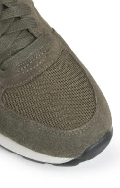 Men’s Geox Two Tone Suede Sneaker -Fashion Men Clothing Store TA23631MILITARY 2