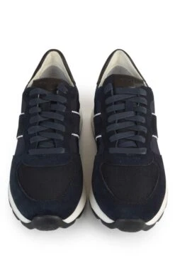 Men’s Geox Two Tone Suede Sneaker -Fashion Men Clothing Store TA23631NAVYNAVY 5