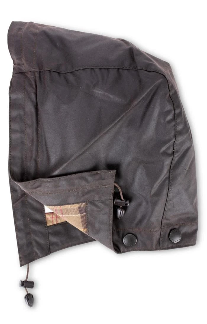 Barbour Waxed Cotton Hood 4 Barbour Waxed Cotton Hood - Image 4