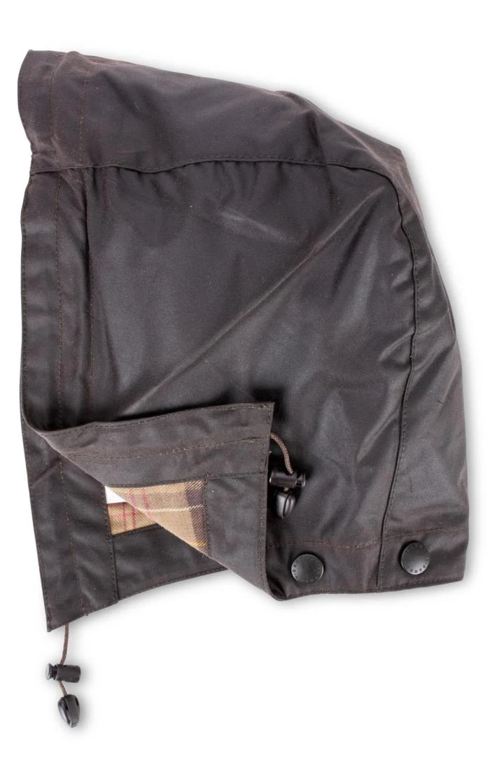 Barbour Waxed Cotton Hood 4 Barbour Waxed Cotton Hood - Image 4