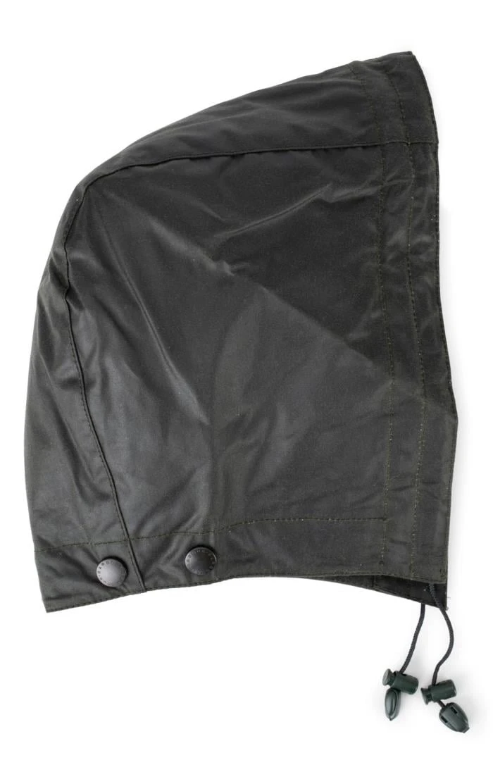 Barbour Waxed Cotton Hood 1 Barbour Waxed Cotton Hood