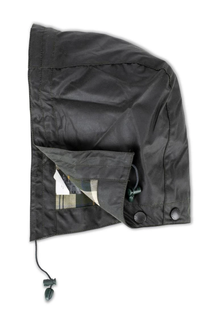 Barbour Waxed Cotton Hood 7 Barbour Waxed Cotton Hood - Image 7