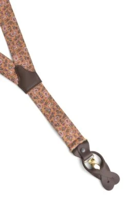 Men's Two In One Braces 30 Men's Two In One Braces -Fashion Men Clothing Store TK61520GOLDPAISLEY 1