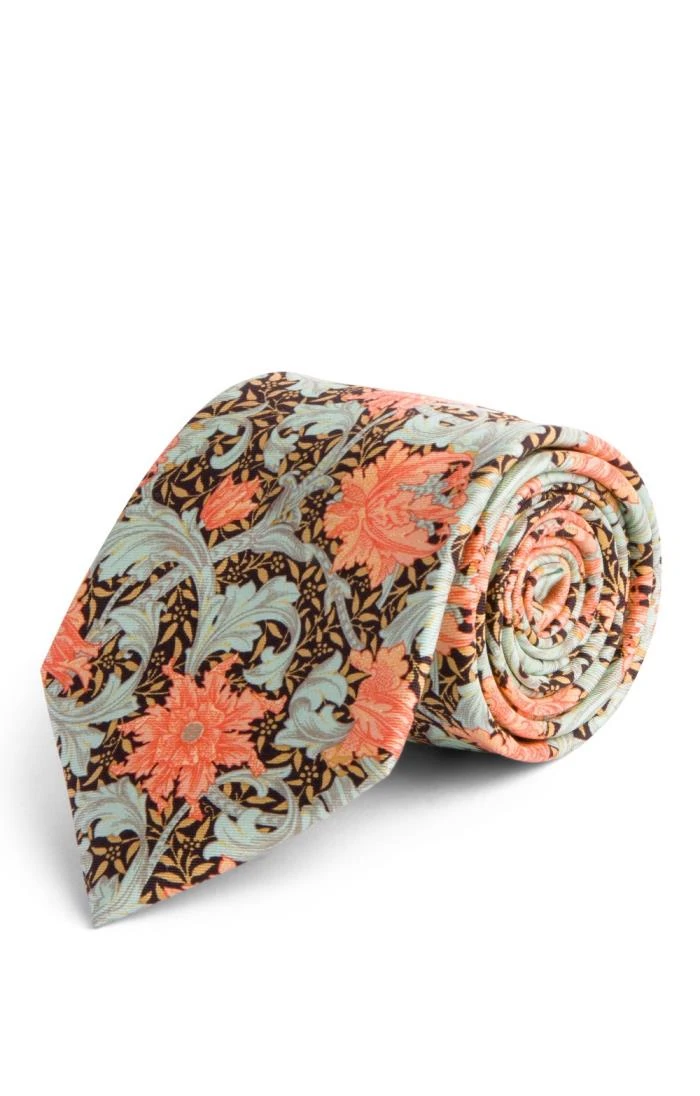 Men's Morris Print Fruit Tie 1 Men's Morris Print Fruit Tie