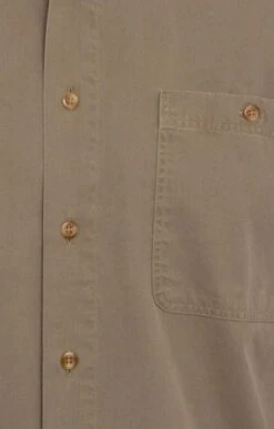 House Of Bruar Sulphur Washed Cotton Shirt 15 House Of Bruar Sulphur Washed Cotton Shirt -Fashion Men Clothing Store TN09605OLIVE 1