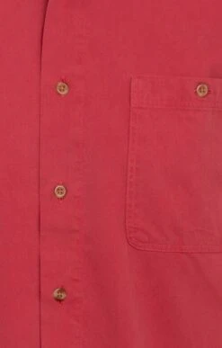 House Of Bruar Sulphur Washed Cotton Shirt 18 House Of Bruar Sulphur Washed Cotton Shirt -Fashion Men Clothing Store TN09605RED 2