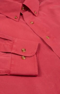 House Of Bruar Sulphur Washed Cotton Shirt 19 House Of Bruar Sulphur Washed Cotton Shirt -Fashion Men Clothing Store TN09605RED 3
