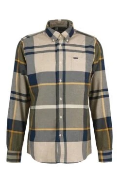 Men's Barbour Dunoon Tailored Shirt 17 Men's Barbour Dunoon Tailored Shirt -Fashion Men Clothing Store TN21401FORESTMIST 2