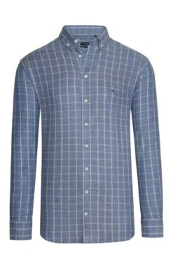 Men's Baileys Brushed Twill Windowpane Shirt