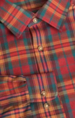 Men's Viyella Cotton/Wool Blend Shirt 17 Men's Viyella Cotton/Wool Blend Shirt -Fashion Men Clothing Store TN58855CLARETCHECK 1