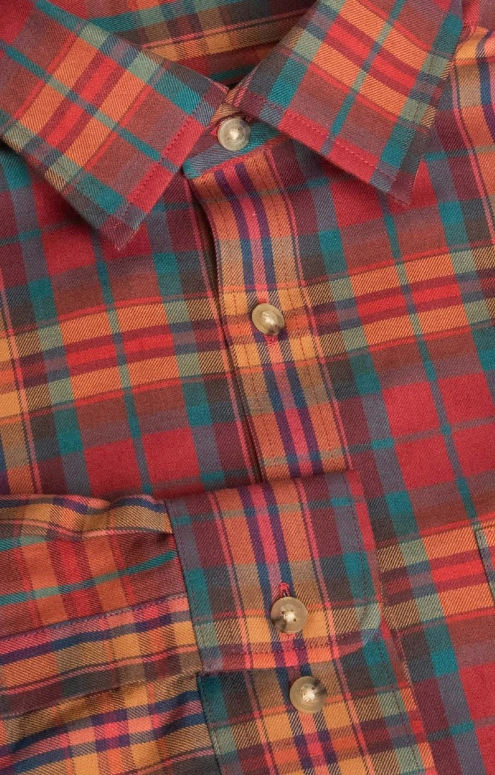 Men's Viyella Cotton/Wool Blend Shirt 4 Men's Viyella Cotton/Wool Blend Shirt - Image 4