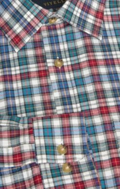 Men's Viyella Cotton/Wool Blend Shirt 22 Men's Viyella Cotton/Wool Blend Shirt -Fashion Men Clothing Store TN58855MULTIHERITGECHK 1