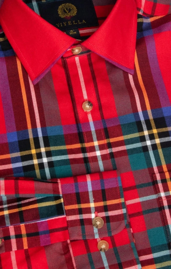 Men's Viyella Cotton/Wool Blend Shirt 11 Men's Viyella Cotton/Wool Blend Shirt - Image 11