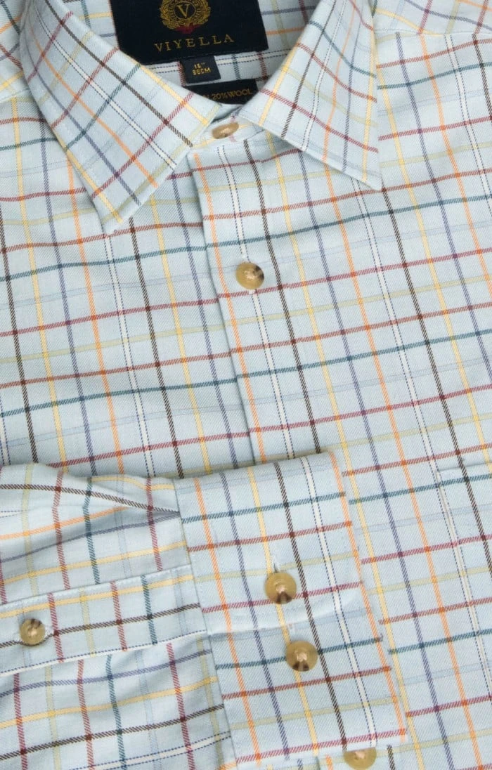 Men's Viyella Cotton/Wool Blend Shirt 12 Men's Viyella Cotton/Wool Blend Shirt - Image 12