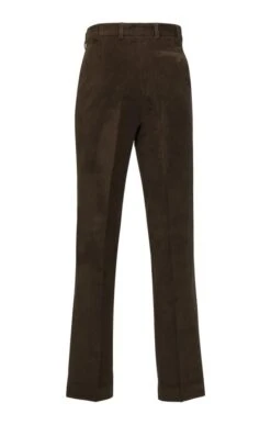 House Of Bruar Single Pleat Cord Trousers 27 House Of Bruar Single Pleat Cord Trousers -Fashion Men Clothing Store TP10195DARKBROWN 2