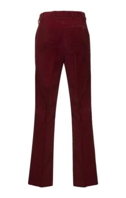 House Of Bruar Single Pleat Cord Trousers 31 House Of Bruar Single Pleat Cord Trousers -Fashion Men Clothing Store TP10195GARNET 2