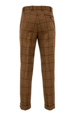 Men's Saxony Tweed Trousers -Fashion Men Clothing Store TP30200BARKBRACKENCHK 3