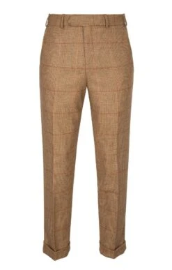 Men's Saxony Tweed Trousers -Fashion Men Clothing Store TP30200RUSTBRNNAILHD 1