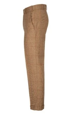 Men's Saxony Tweed Trousers -Fashion Men Clothing Store TP30200RUSTBRNNAILHD 2