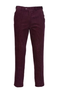 Mens Needle Cord Trousers -Fashion Men Clothing Store TP37100WINE 1