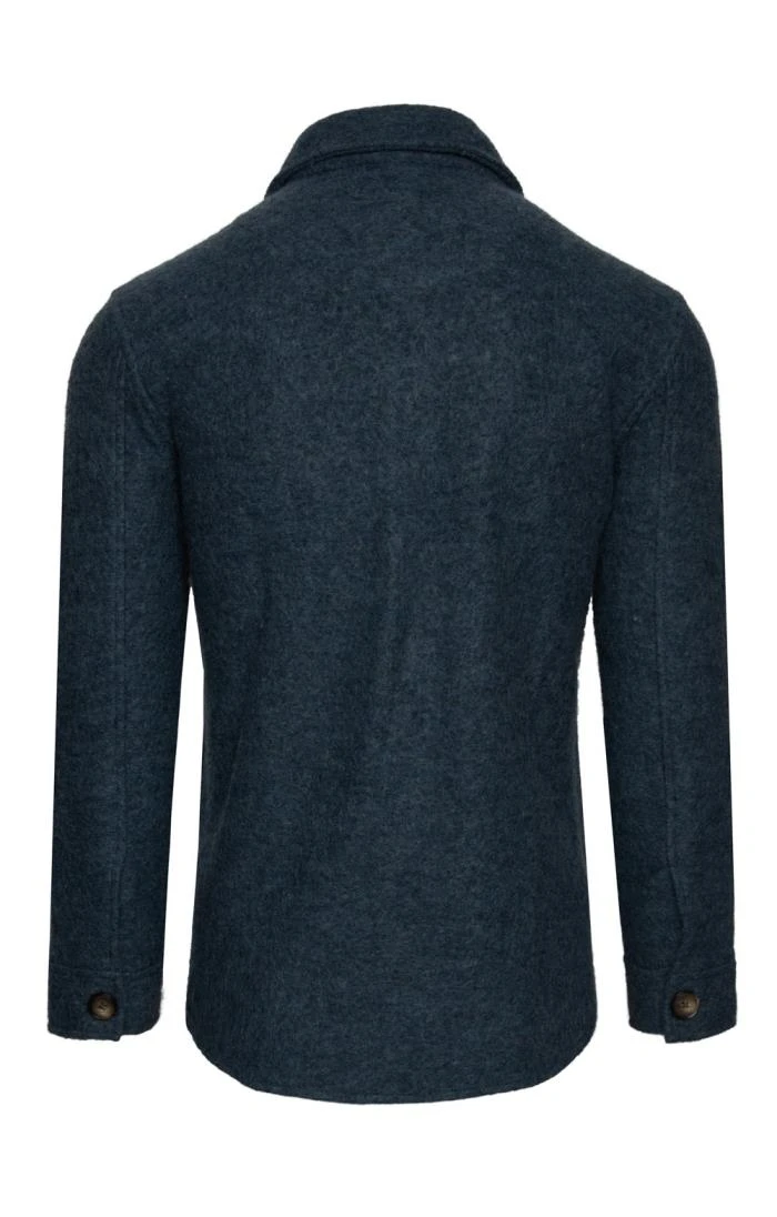 Men's Boiled Wool Overshirt 2 Men's Boiled Wool Overshirt - Image 2