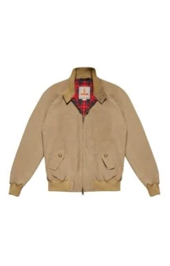 Men’s G9 Harrington Jacket -Fashion Men Clothing Store TR23003TAN 3