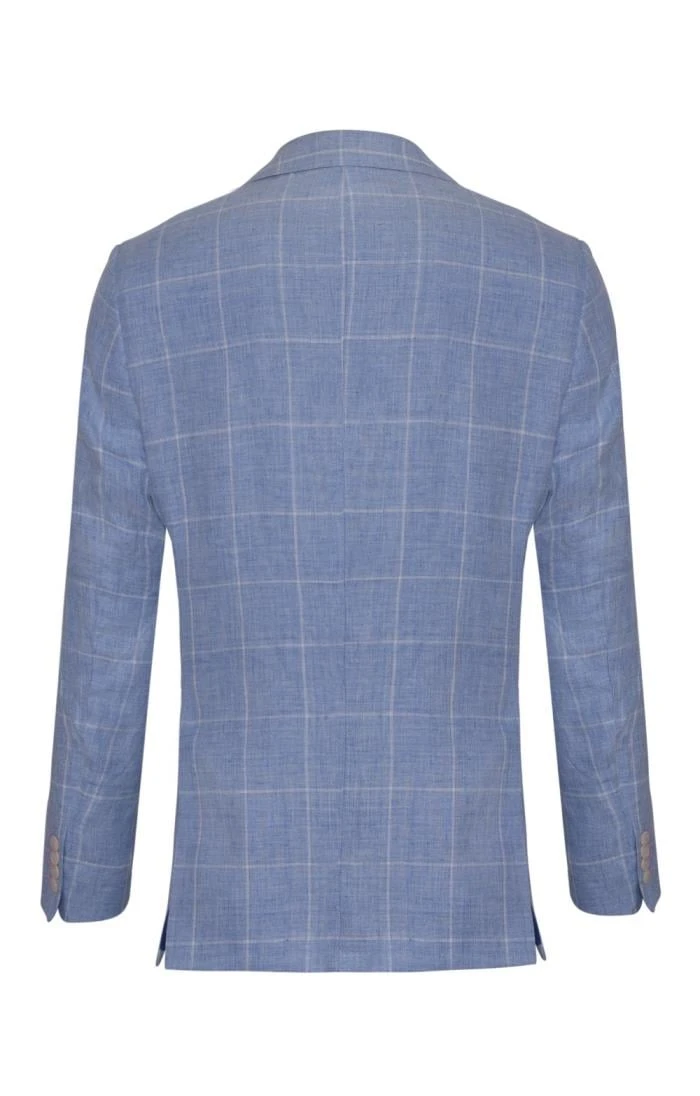 Men's Gurteen Check Linen Jacket 2 Men's Gurteen Check Linen Jacket - Image 2