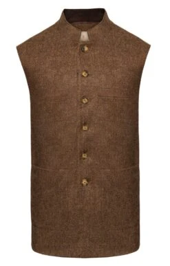 Men's Sporting Waistcoat -Fashion Men Clothing Store TR30185DEEPCARAMELBCORN 1