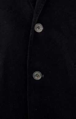 Men's Single Breasted Velvet Jacket 23 Men's Single Breasted Velvet Jacket -Fashion Men Clothing Store TR30260BLACK 3