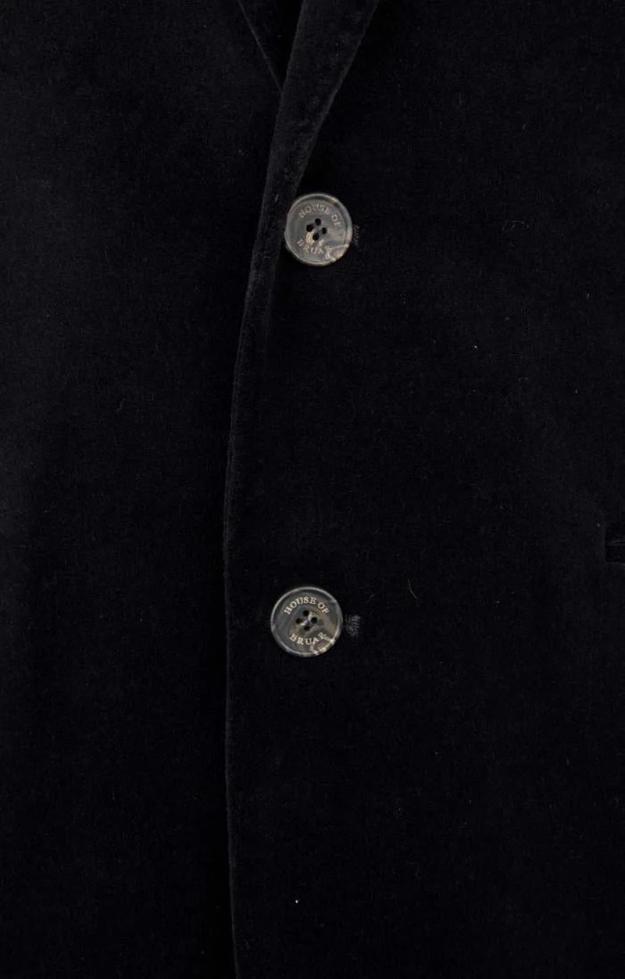 Men's Single Breasted Velvet Jacket 4 Men's Single Breasted Velvet Jacket - Image 4