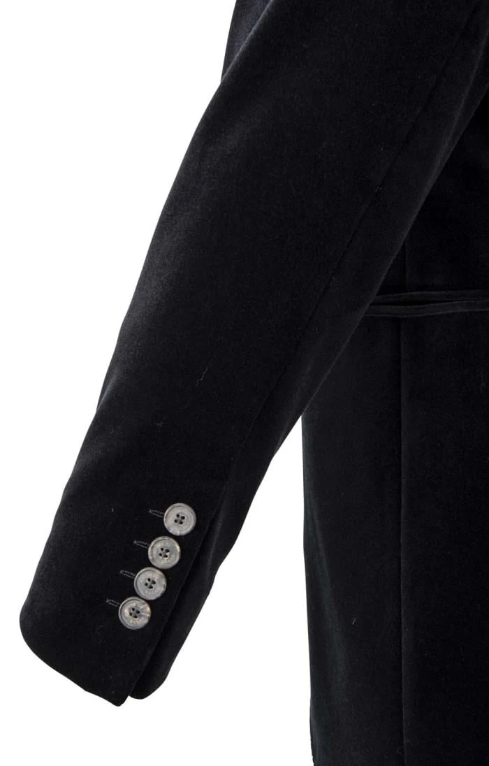 Men's Single Breasted Velvet Jacket 5 Men's Single Breasted Velvet Jacket - Image 5