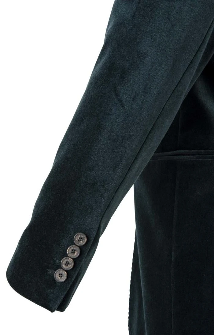 Men's Single Breasted Velvet Jacket 10 Men's Single Breasted Velvet Jacket - Image 10