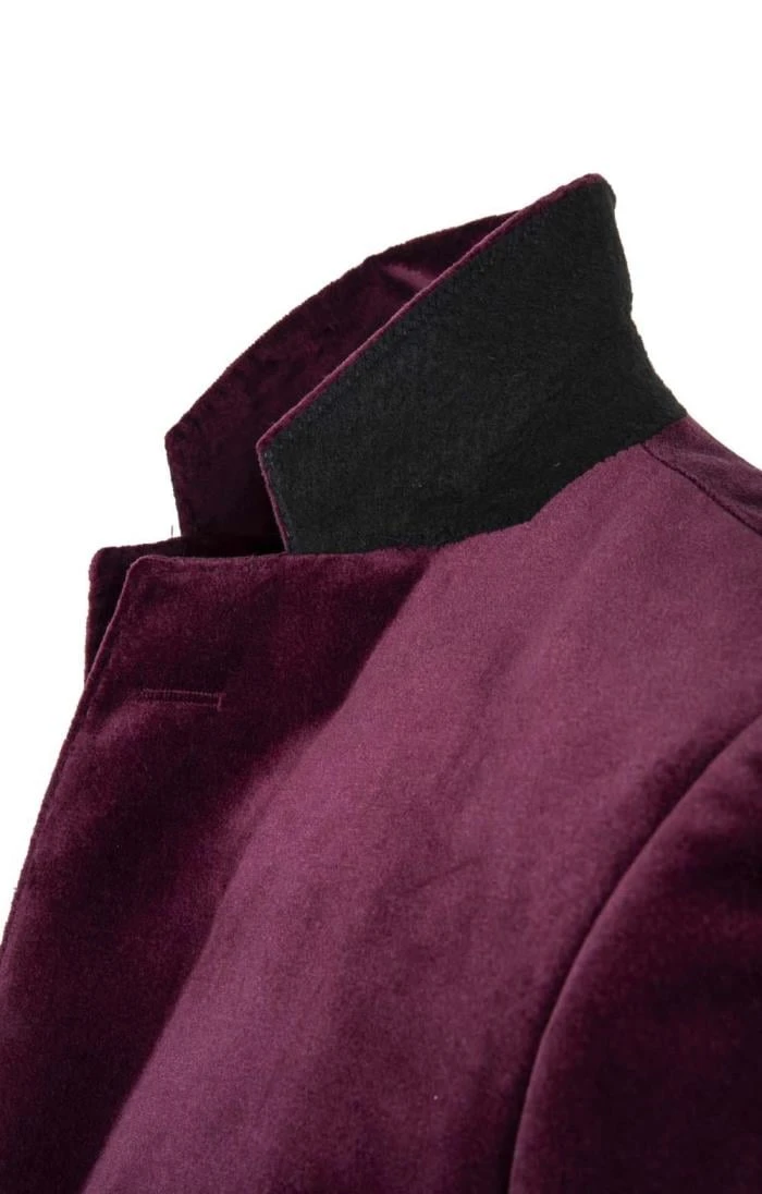 Men's Single Breasted Velvet Jacket 15 Men's Single Breasted Velvet Jacket - Image 15