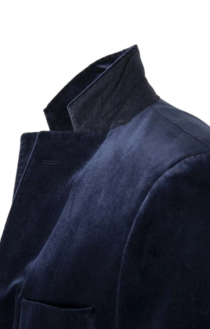 Men's Single Breasted Velvet Jacket 18 Men's Single Breasted Velvet Jacket - Image 18