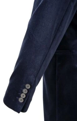 Men's Single Breasted Velvet Jacket 39 Men's Single Breasted Velvet Jacket -Fashion Men Clothing Store TR30260NAVY 5