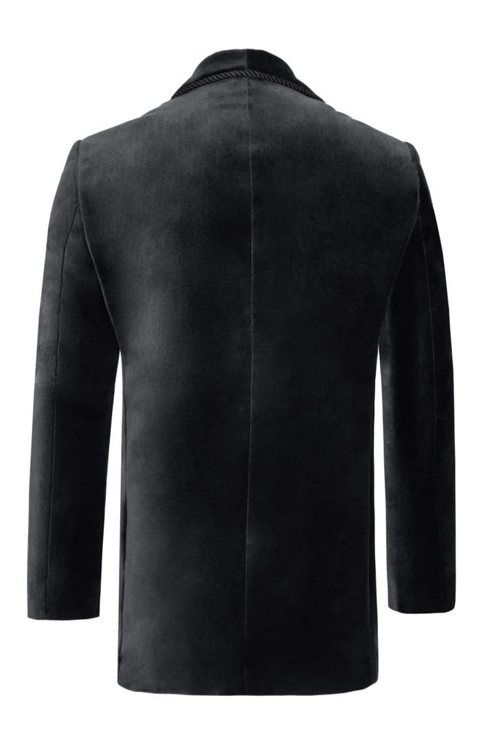 Men's Double Breasted Velvet Jacket 2 Men's Double Breasted Velvet Jacket - Image 2