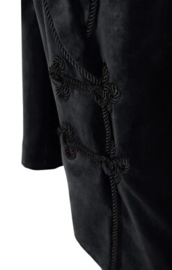 Men's Double Breasted Velvet Jacket 18 Men's Double Breasted Velvet Jacket -Fashion Men Clothing Store TR30265BLACK 3