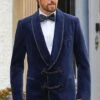 Men's Double Breasted Velvet Jacket