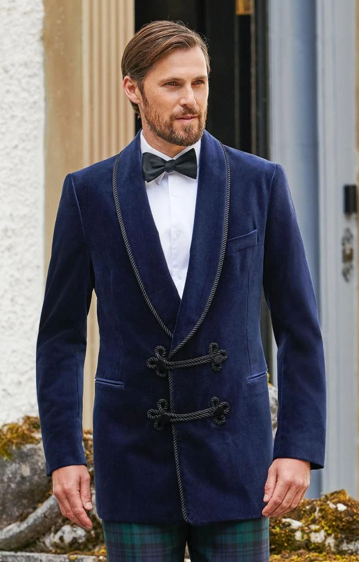 Men's Double Breasted Velvet Jacket 1 Men's Double Breasted Velvet Jacket