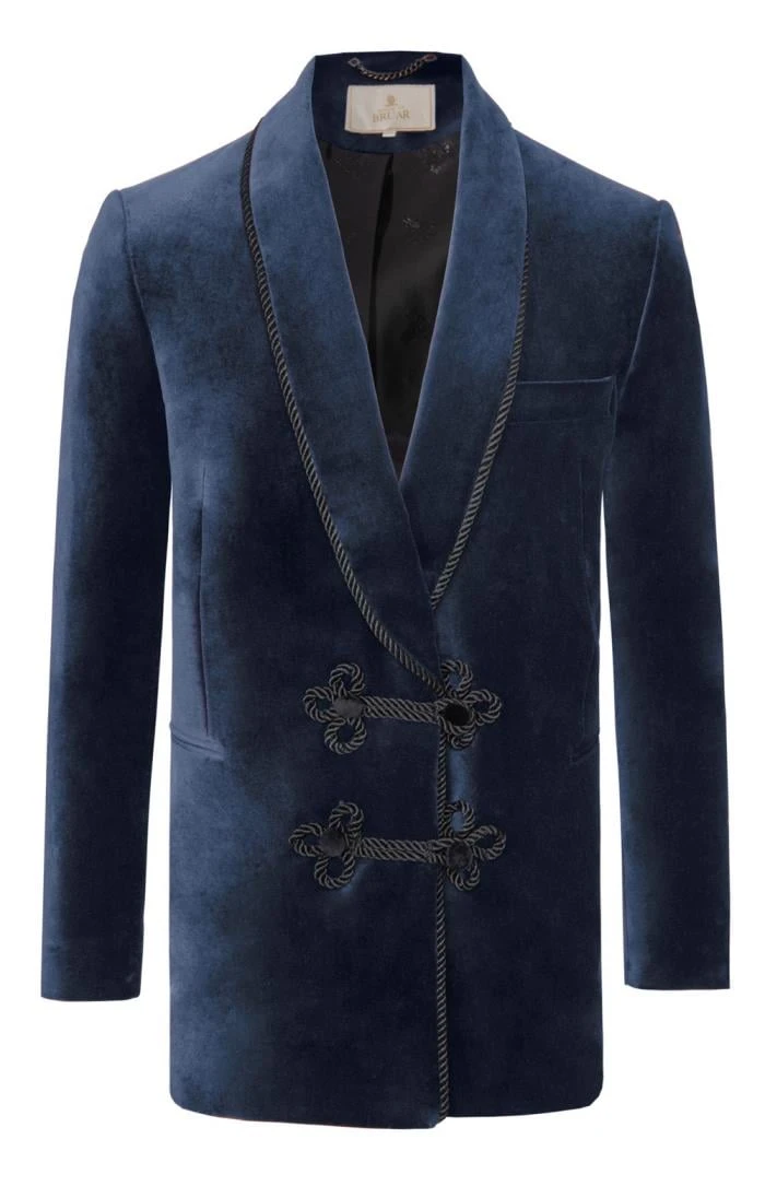 Men's Double Breasted Velvet Jacket 12 Men's Double Breasted Velvet Jacket - Image 12