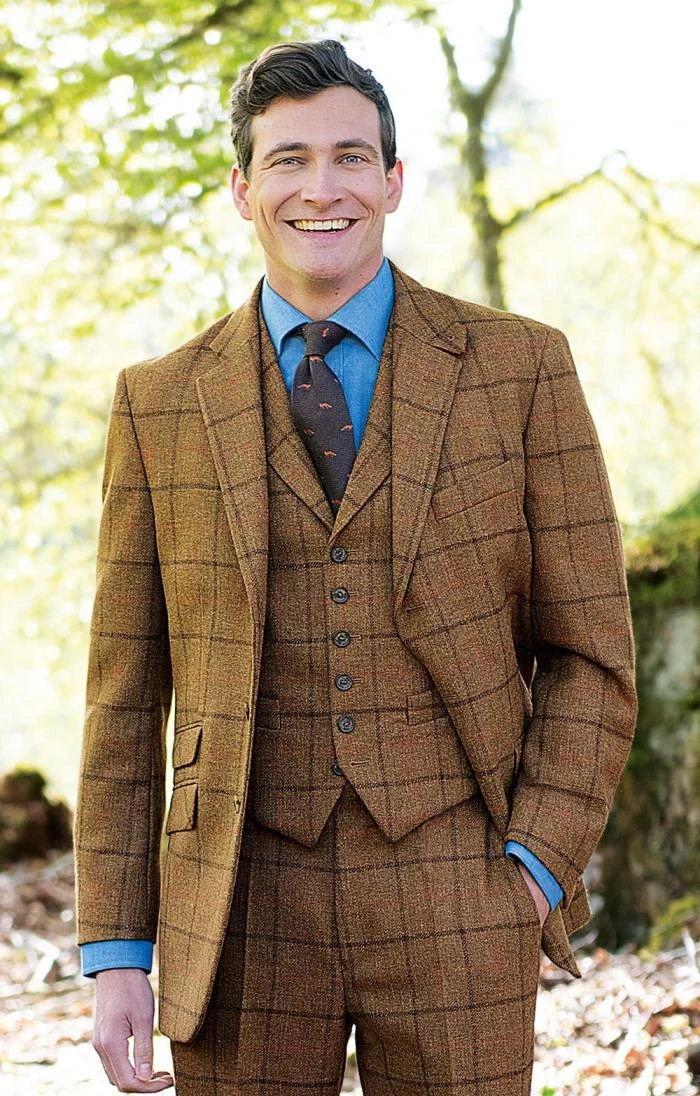 Men's Saxony Tweed Hacking Jacket 1 Men's Saxony Tweed Hacking Jacket