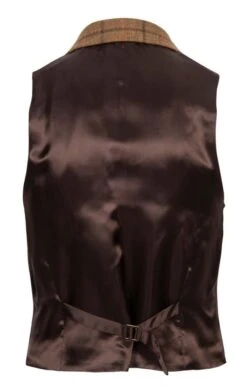 Men's Saxony Tweed Waistcoat -Fashion Men Clothing Store TR30375BARKBRACKENCHK 2