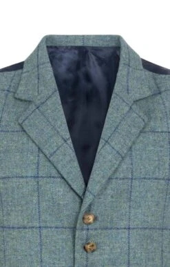 Men's Saxony Tweed Waistcoat -Fashion Men Clothing Store TR30375BLUELOVATWP 2
