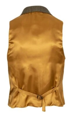 Men's Saxony Tweed Waistcoat -Fashion Men Clothing Store TR30375PINEBARKWP 1