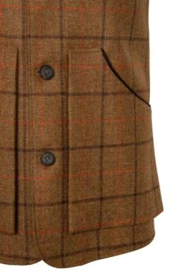 Tweed Shooting Waistcoat -Fashion Men Clothing Store TR30400BARKBRACKENCHK 3
