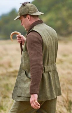 Tweed Shooting Waistcoat -Fashion Men Clothing Store TR30400PINEBARKWP 1