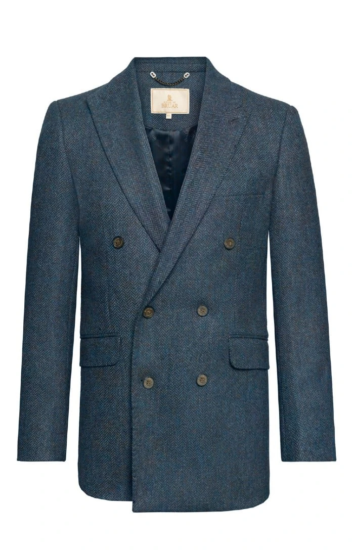 Men's Tweed Double Breasted Jacket 1 Men's Tweed Double Breasted Jacket