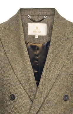 Men's Tweed Double Breasted Jacket 9 Men's Tweed Double Breasted Jacket -Fashion Men Clothing Store TR30455LOVATBRNHB 3