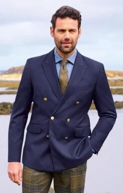 Men's Double Breasted Merino Blazer