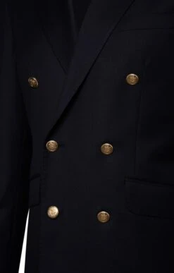 Men's Double Breasted Merino Blazer -Fashion Men Clothing Store TR40307NAVY 4